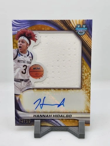 2025 Bowman Best U HANNAH HIDALGO GOLD JUMBO PATCH AUTO /50