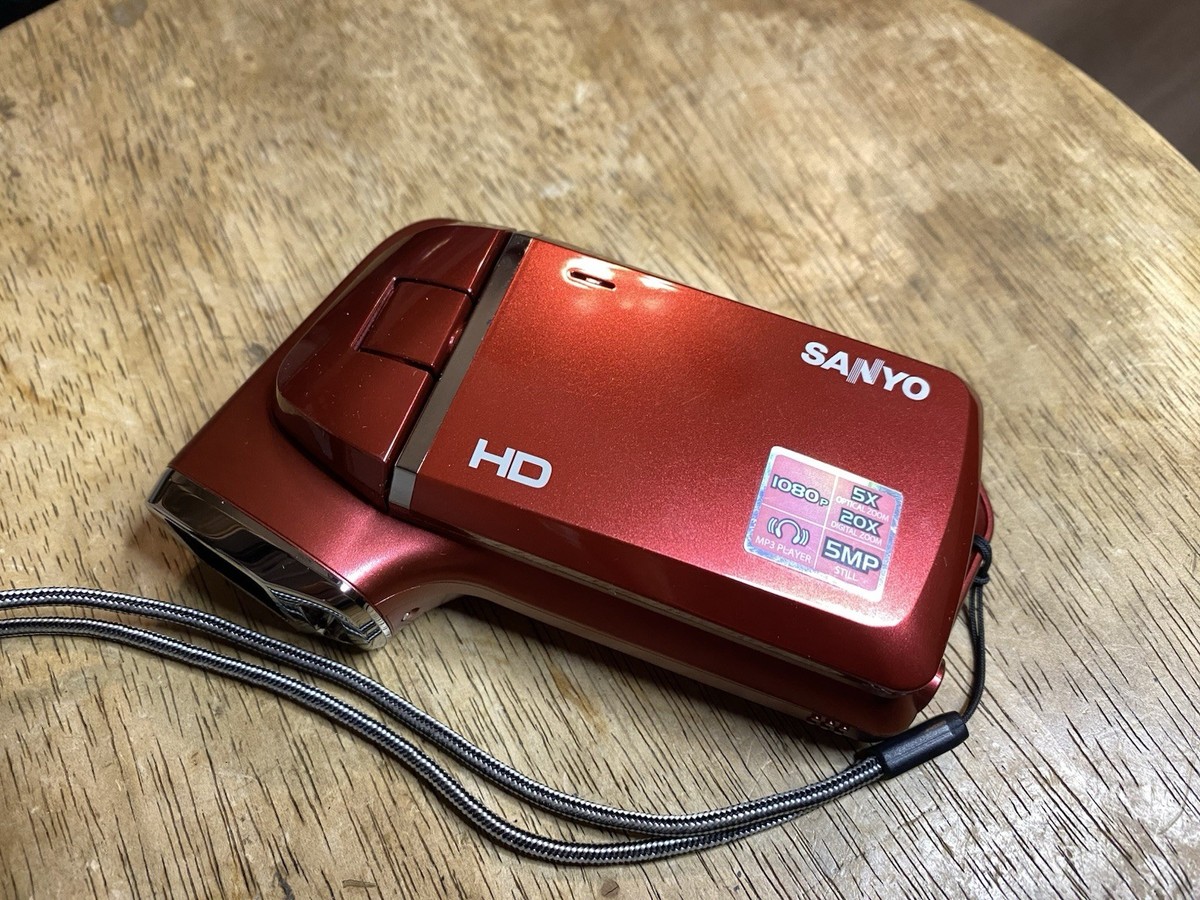 Sanyo Handheld Digital Movie Camera VPC-HD100 Tested Working NO