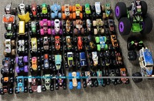 Monster Jam Hot Wheels Lot Grave Digger Zombie Blue Thunder More 52 Pieces