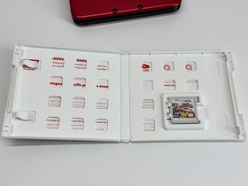 Nintendo 3DS XL Red/Black Handheld System Bundle w/Super Smash Bros & Charger