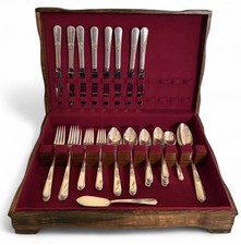 Holmes  Edwards Vintage Silver Plate Youth Flatware Set For 8 Great condition