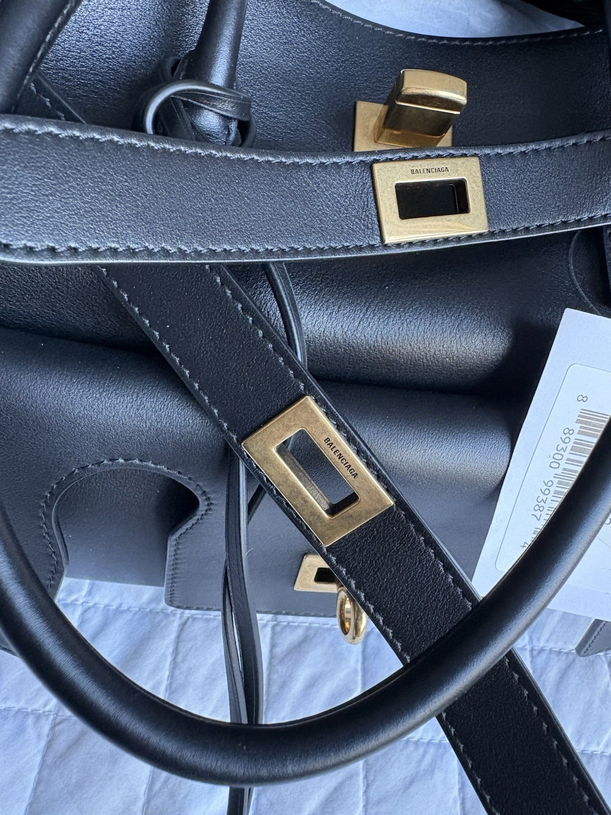 BALENCIAGA Women's Bel Air Medium Calfskin Leather Tote thumbnail 18