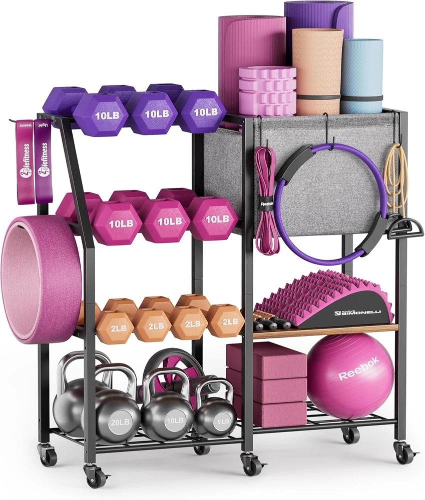 Yoga Mat Storage Rack for Home Gym Workout Equipment Organizer Yoga Mat Storage Rack for Home Gym Workout Equipment Organizer