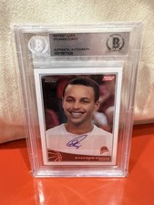 Stephen Curry Autographed 2009 Topps Rookie Reprint Card #321 GSW. rookie card picture