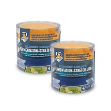 Fermentaholics 2-Pack - Silicone Airlock Fermentation Stretch Lids for...