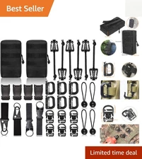 Molle Backpack Accessories Kit - 28 Durable Nylon Attachments for Outdoor Gear
