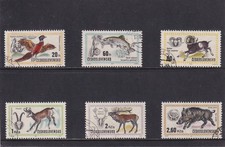 CZECHOSLOVAKIA 1971 World Hunting Exhibition SG 1967/1972. Used.