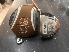 Ping G10 21.5° 7 Wood Ping TFC 129 soft Regular Flex Graphite Shaft with Cover