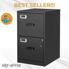 NEW 2 Drawer File Cabinets Locked Vertical St...