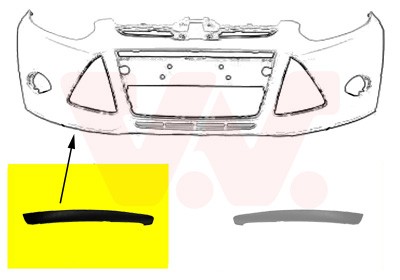 Van Wezel Spoiler Vorne Rechts FüR Ford Focus Iii-image