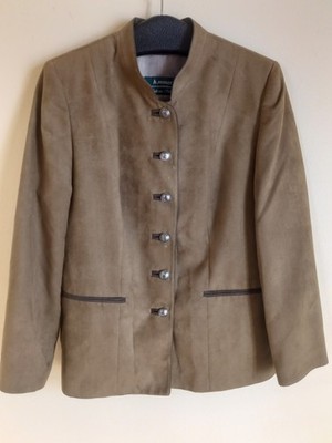 leichte MOSER  Salzburg* TrachtenJacke, grüngrau Alcantara Superieur G42, s. gut