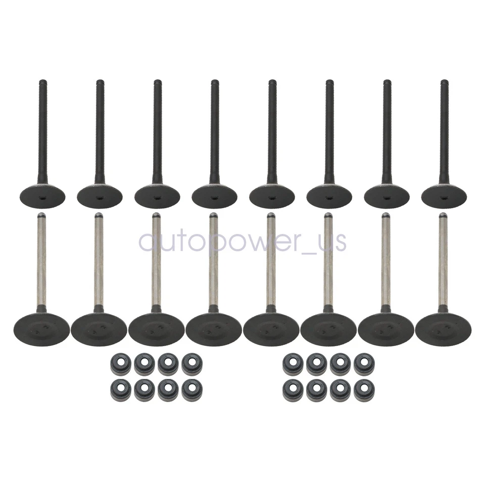 Válvulas de escape de admisión con sellos Fit 98-05 Toyota Corolla MR2 Celica GT 1.8 1ZZFE Foto 4 de 4