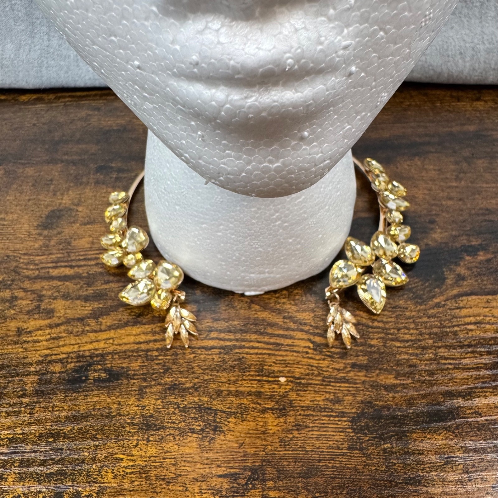 Fancy party evening Rhinstone Crystal Statement Choker Necklace