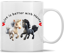 Tasse Kaffeebecher Pferde Life is Better with Horse - 3