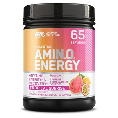 Energy Powder BCAA Amino Acids Green Tea 20.6oz 65 Servings Optimum Nutrition