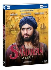 3 Dvd SANDOKAN Sceneggiati Rai di Salgari S.Sollima con Kabir Bedi completa 1976