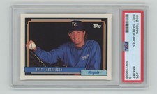 1992 TOPPS BRET SABERHAGEN PSA 8 KANSAS CITY ROYALS #75 POP 2 ONLY 4 HIGHER