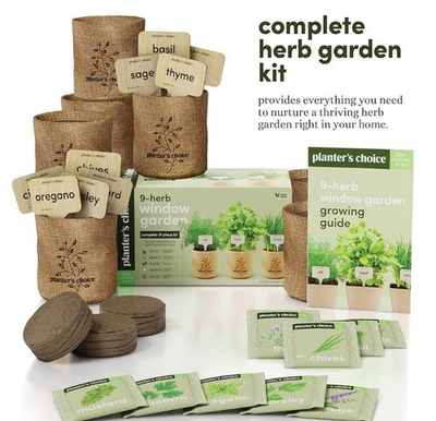 #ad #ad Planters#x27; Choice 9 Herb Indoor Window Garden Kit House Plants Seeds $22.95