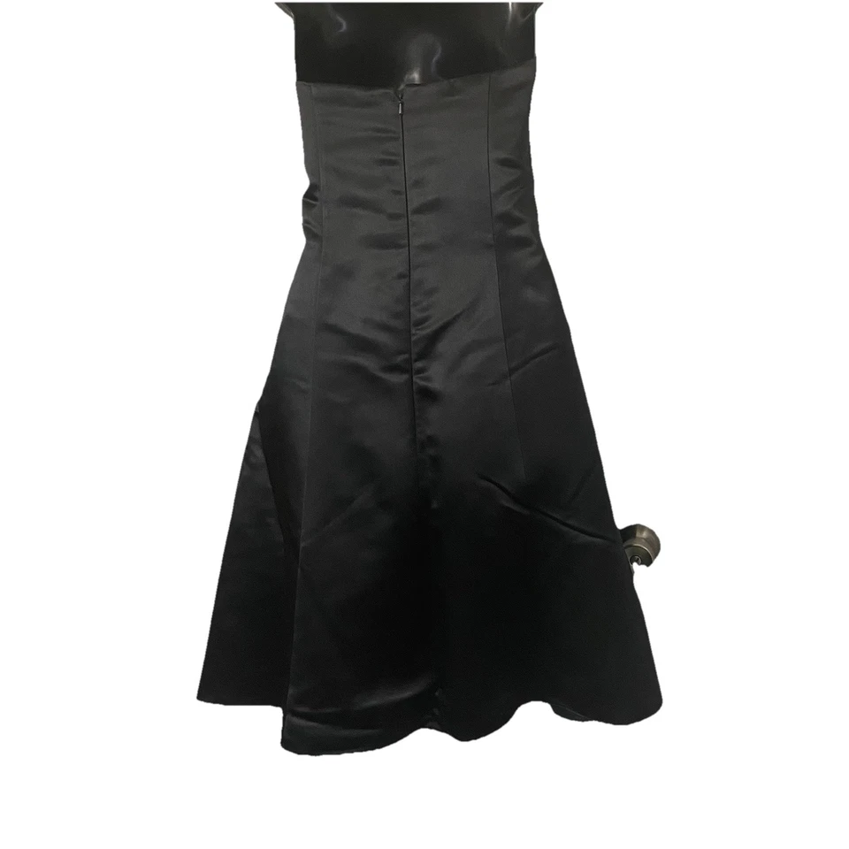 Vintage 11/12 Jessica McClintock For Gunne Sax 90s Strapless Prom Dress Black - Image 4 of 4