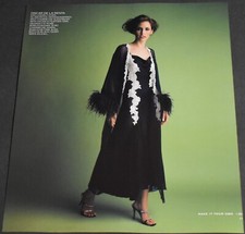 2003 Print Ad Sexy Heels Long Legs Fashion Brunette Oscar de la Renta Dress ATL