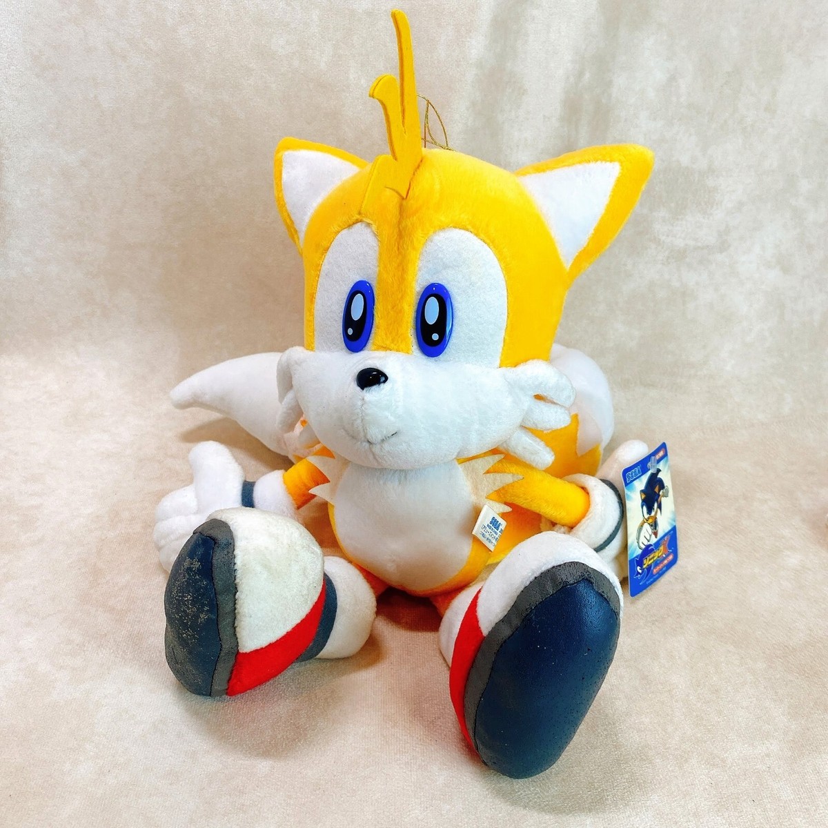希少 ソニック X スーパージャンボぬいぐるみ 2003 タグ付き】SEGA2003 ソニックX SONIC スーパージャンボ