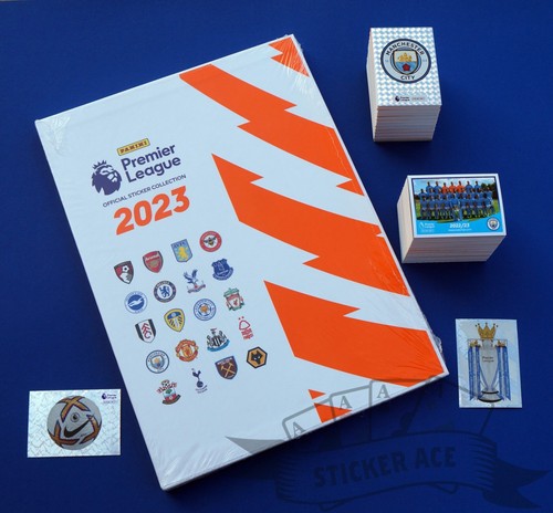 PANINI, 2023 Premier League, complete stickers set + UPDATE + HARDCOVER album