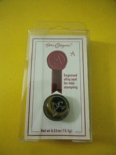 Time  Again Engraved Seal for Wax Stamping Specify Letter A,E,I,Q,R,U,V,W,Y, Z