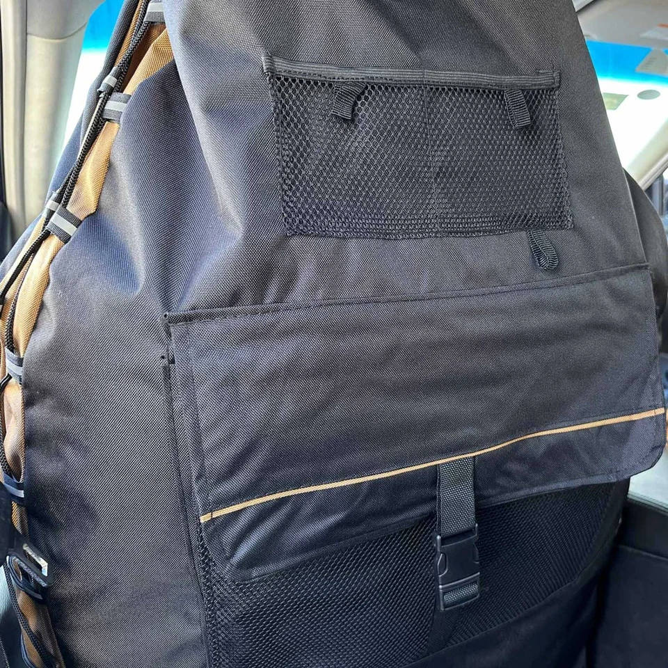 Fundas de asiento de bolsillo negras de lona impermeables Coyote para Dodge Dakota 1995-2012 Foto 4 de 4