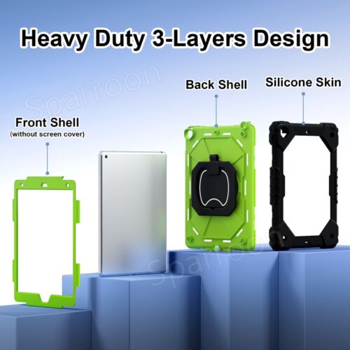 Shockproof Heavy Duty Hard Case for iPad 5/6/7/8/9/10th Gen Air 4 5 Pro 11 2024 - Picture 80 of 126