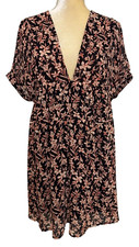 Free People Floral Baby Doll Tunic Dress Size S