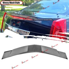 For Cadillac Cts 2008-2013 Sedan 4 Door 1pcs Rear Trunk Spoiler Lip Gloss Black