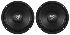 (2) Rockville RM68PRO 6.5" 400 Watt 8 Ohm SPL Mid-Bass Midrange Car Speakers