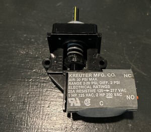 Krueter Cce-3001 Pressure Switch,277V,Spdt