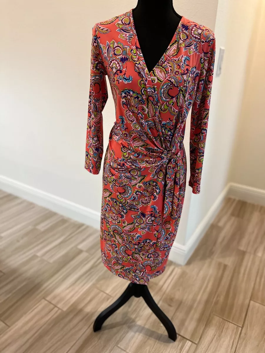Anne Klein Faux Wrap Dress Size 4