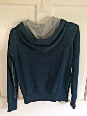 Sweat à Capuche American Eagle - Bleu Marine, Taille M Femme, Occasion Très Bon état, Manches Longues, Style Décontracté