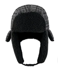 Levi's Charcoal Color Trapper Hat Small/medium NWT