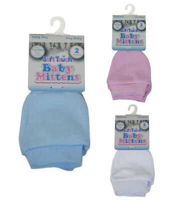 Pairs Premature Mittens Baby Boys Girls Anti Scratch Mittens with Wrist  Cuffs