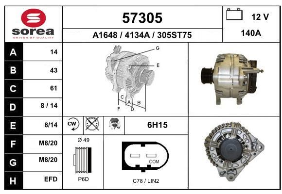 Alternateur Audi A4 B8 pour entretien du circuit de charge moteur diesel