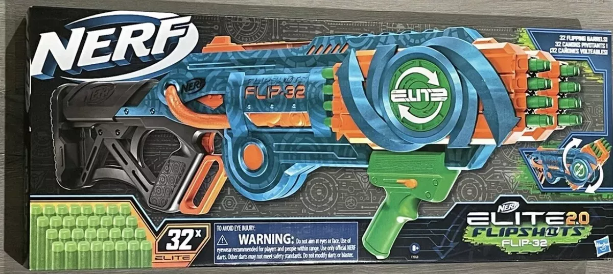  NERF Elite 2.0 Flipshots Flip-32 Blaster with 32 Dart