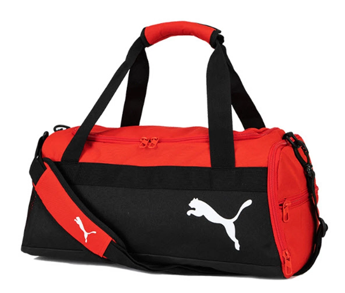 Puma Team Goal 23 Duffel Bags Running Sports Black Red Casual Bag Sacks 07685701