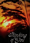 NICE VINTAGE  POSTCARD -  THINKING OF YOU — photo 1