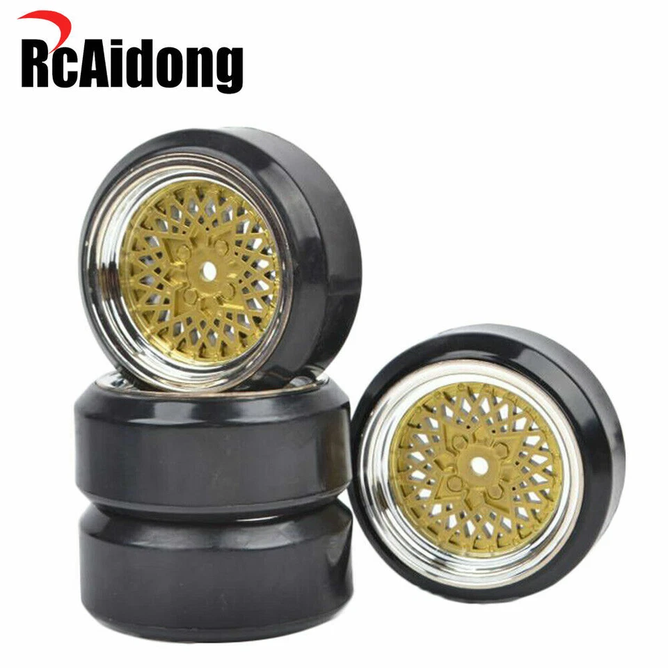 4x RC Drift Wheels Hard Tires for HSP HPI Redcat Lightning EPX Drift Racing Car - Image 4 of 4