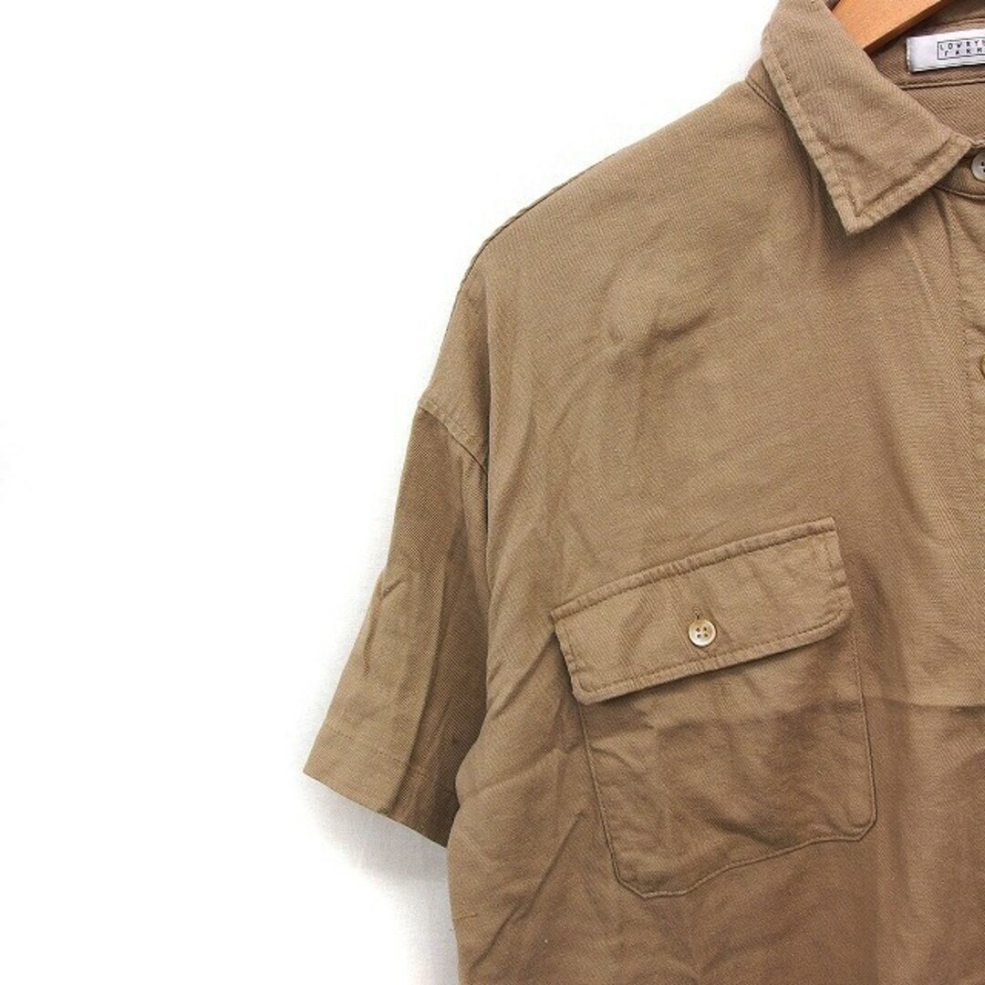 Lowrys Farm short sleeve shirt blouse cropped length Used Lowrys Farm short sleeve shirt blouse cropped length Used