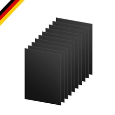 10 Stück Schwarz Kunststoffplatte 18x13cm 1mm für DIY Projekte & Displays