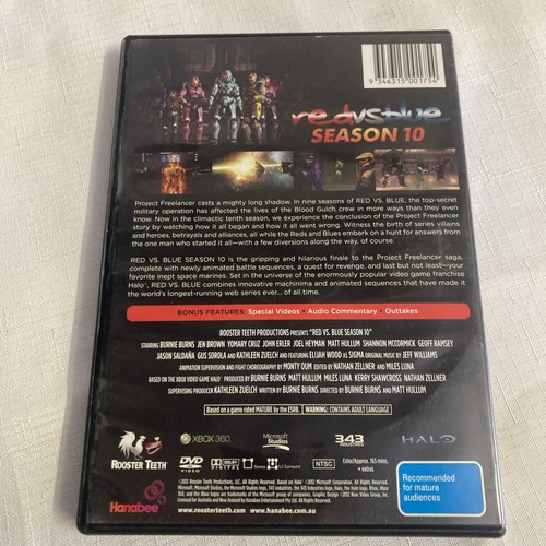Red Vs Blue Season 10 DVD Based On The Blockbuster Video Games Halo Free Post. - Picture 4 of 6