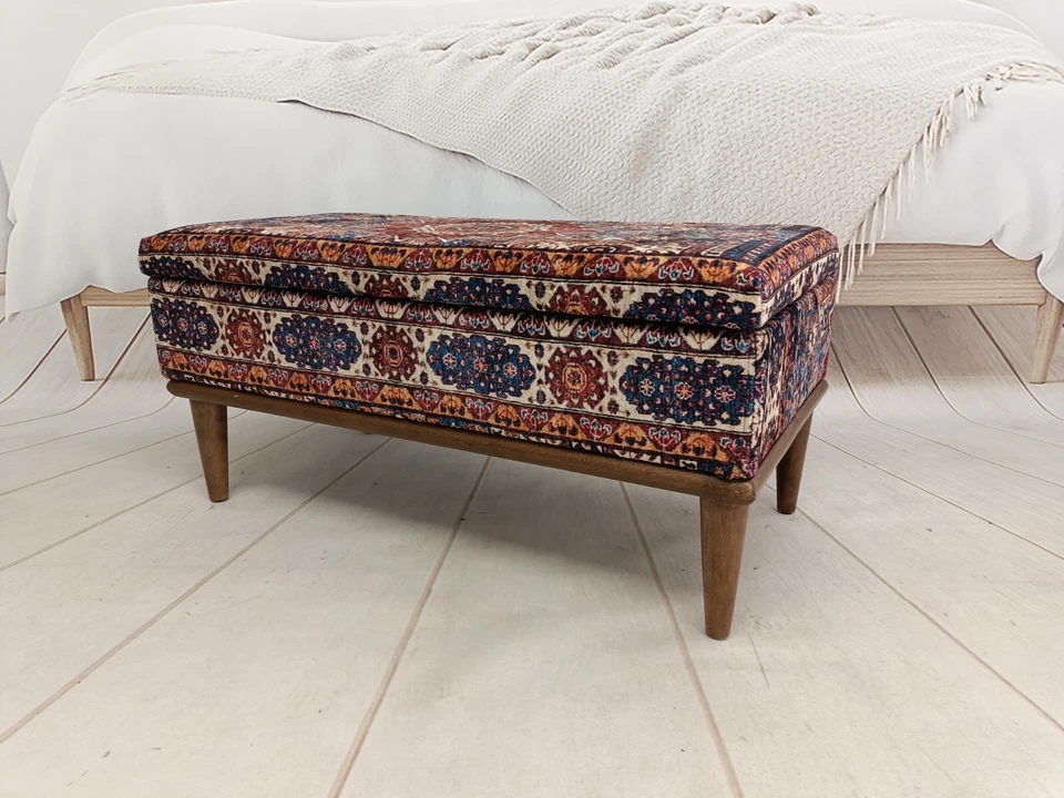 Bedroom bench, Storage compartment, Upholstered bench, Additional space, Shoe st - Image 4 of 4