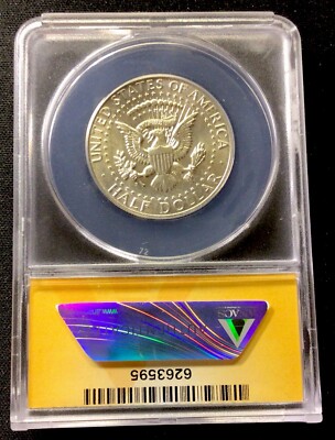 1964 D/D Kennedy Half Dollar FS-501 RPM-001! ANACS MS 63! ENN