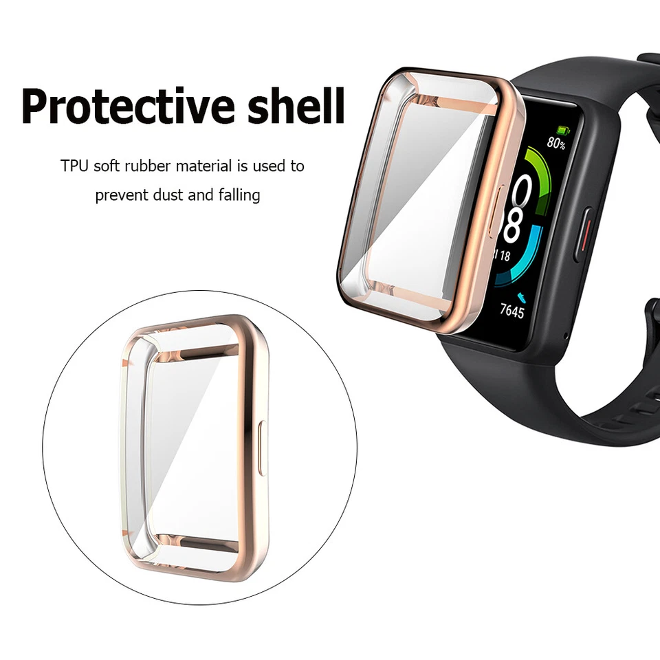  Para Huawei Banda 6/Honor Banda 7 Estuche Protector Reloj Cubierta Protectora de Pantalla Foto 3 de 4