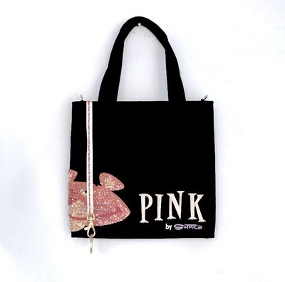 PINKO BORSA LIMITED EDITION PINK PANTHER PANTERA ROSA NERO RASO TRACOLLA |  eBay