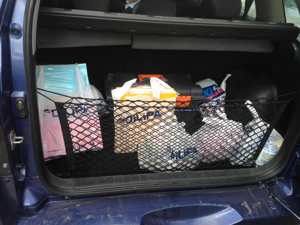 Red de carga organizadora de malla estilo sobre maletero trasero para SUZUKI GRAND VITARA 06-14 Foto 3 de 4